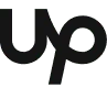 Black Upwork logo with stylized lowercase letters.