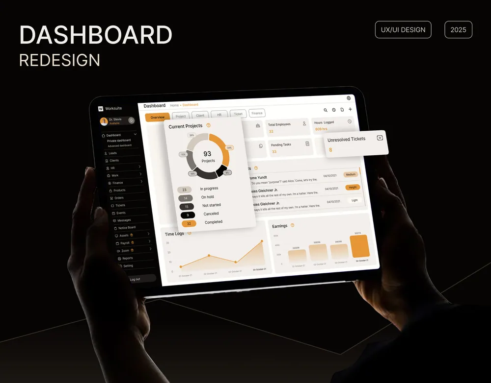 Worksuite — Dashboard Redesign