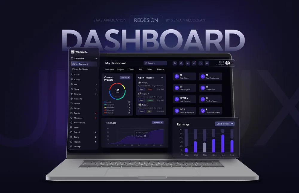 Worksuite — Dashboard Redesign